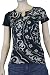 Lucky Brand Jeans Women's Floral Print V-Neck T-Shirt Black 7WD8105-LBK/001-XS