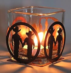 Cute Couple Votive Holder