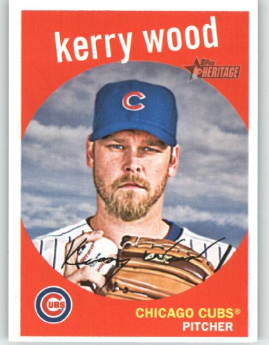 2008 Topps Heritage High Number #610 Kerry Wood - Chicago Cubs (Baseball Cards)