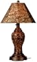 Concord 977 Bronze 34-inch Table Lamp Antique Linen Shade