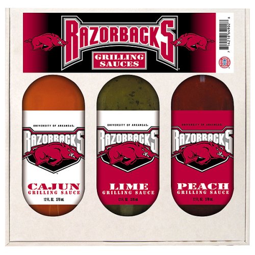 University of Arkansas Razorbacks Grilling Gift Set by Hot Sauce Harrys
