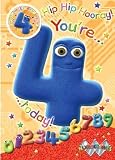 Birthday Card - Numberjacks - 4 Today