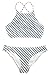 Cupshe Fashion Women's Stripe Printing Tank Padding Bikini Bathing Suit