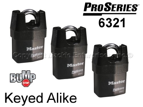 Master Padlock - High Security Locks #6321NKA-3 BUMP Master Padlock - High Security Locks #6321NKA-3 BUMP