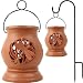 Solar Garden Led Light - Terra Cotta W/ Dragonfly And Stand