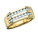 14K Yellow Gold 1 ct. Diamond Men's Ring