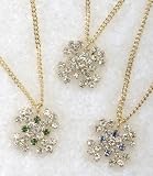 Club Pack of 24 Christmas Jewelry Snowflake Pendant Necklaces 16