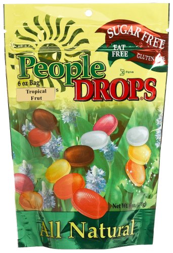 People Drops Tropical Fruit Drops, 6-Ounce Pouches (Pack of 12) by Hard Candy