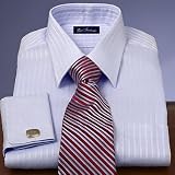 Tonal Satin Stripes French Cuff Dress Shirt