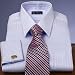 Tonal Satin Stripes French Cuff Dress Shirt