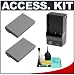 2 Replacement Canon BP-208 Batteries and Mini Charger + Precision Design Cleaning Kit for Canon DC40 DVD, Elura 100 & Optura S1 MiniDV Camcorders