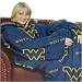West Virginia Mountaineers Adult Comfy Throw Blanket with Sleeves
