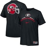 Nike Georgia Bulldogs Black 2008 Practice T-shirt