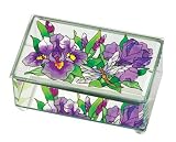 Dragonfly Glass Trinket Box