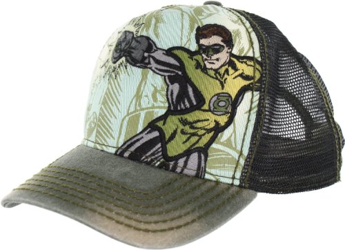  Green Lantern DC Comics Power Ring Embossed Adult Adjustable Baseball Cap Hat