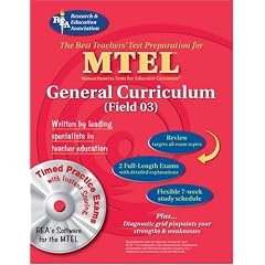 MTEL General Curriculum w.CD-ROM (REA) - The Best Test Prep (Best Test Preperation & Review Course)