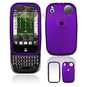 Palm PRE Cell Phone Rubber Feel Purple Protective Case Faceplate Cover + Free LiveMyLife Wristband