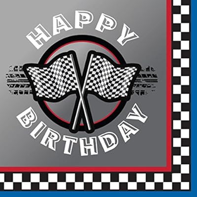 Racing Happy Birthday Lunch Napkins