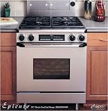 ERD30S06BK/LP Dacor 30 Epicure Pure Convection Pro Style Dual-Fuel Range - Liquid Propane - Stainless Steel with Black Trim
