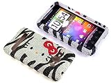 Smile Case Hello Kitty Zebra Bling Rhinestone Crysal Jeweled Snap on Full C ....