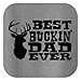 ThisWear Best Buckin' Dad Ever T-Shirt XL Sport Grey