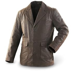 Guide Gear� Leather Sportcoat Brown by Guide Gear