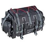 【Amazon.co.jp限定】タナックス(TANAX) キャンピングシートバッグ [59⇔75リットル] 合皮ブラック/レッド MFK-102R