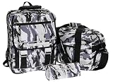 3er SET ELEPHANT TATTOO Army Schulrucksack + Sporttasche + Mäppchen NEU * Ranzen * Schultasche * CAMO / CAMOUFLAGE / GRAU