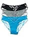 Cotton Cantina 3 or 6 Pack Bikini Panty w Lace Back