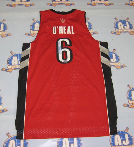 JERMAINE O'NEAL Toronto Raptors Signed NBA JERSEY