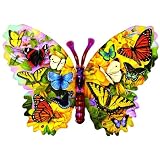 Wings of Color Shaped Butterfly Jigsaw Puzzle by Greg & Co