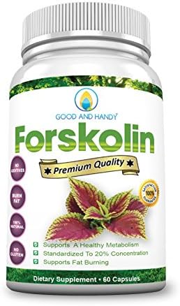GOOD AND HANDY, FORSKOLIN - For Weight Loss &amp; Weight Control - USA - Standardized to 20% Concentration, 250mg Natural 60 Veg. Capsules - 30-day Supply