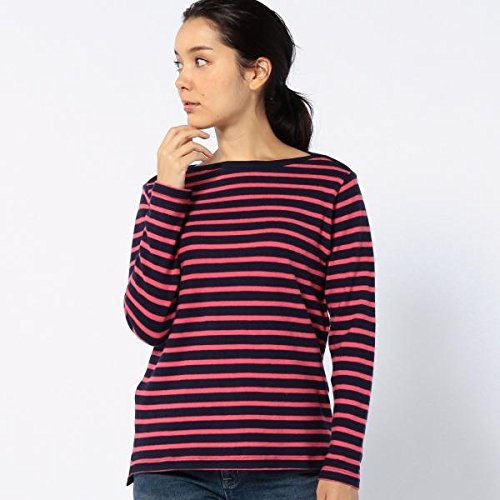 コーエン（レディース）（coen） 天竺ボーダーボートネックカットソー