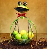 15 Suspended Table Top Basket with Spring Motion Friendly Frog Face