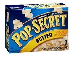 Pop Secret Butterflavor, Microwavable Popcorn, 3-Count, 10.5-Ounce Box (Pack of 6)