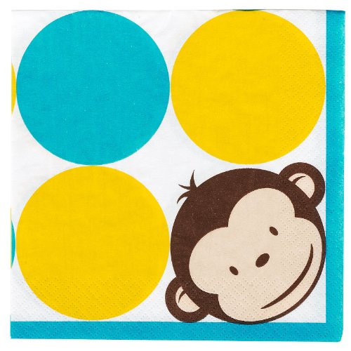 Mod Monkey Napkins (16) Party Supplies