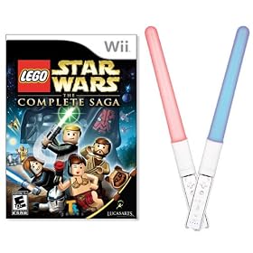 Wii Star LEGO Wars the Complete Saga PLUS Dual Illuminating Motion Sabers