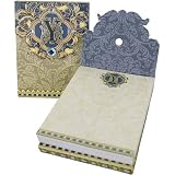 Y Monogram Jewel and Gold Foil Embellished Pocket Note Pads, One or Three, Single
