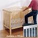 Brown Rodless Crib Gate Hardware With Mattress Springs