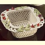 Belleek Basket Garden Fuchsia Basket, 5.5