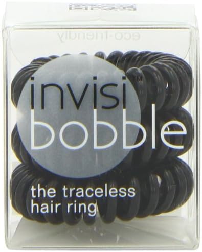 Invisibobble Traceless Hair Ring and Bracelet Suitable for All Hair Types True Black - #7542 in Beauty