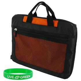 Acer AOD250-1694 10.1-Inch Netbook Carrying Bag (Checkpoint-Friendly - Orange / Black)