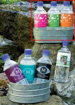 water bottle labels