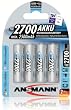 Ansmann NiMH Akku AA Mignon 2700 mAh 4er Pack