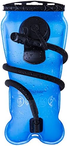 BONL Emerald Hydration Bladder 100 Oz/3-Litres, Military Class Quality Water Reservoir, Wide-Opening, Tastefree for Hiking, Bike Trip, Climbing, Hydro Backpack, Outdoor Event (Blue 3L)