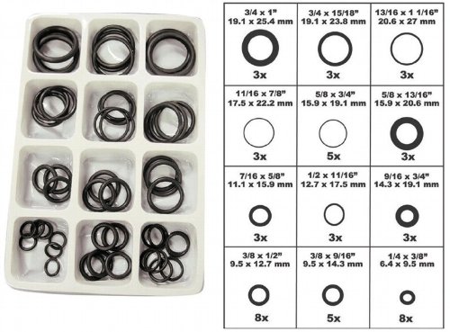 Dichtungsring-Sortiment Sanitär50 O-Ringe verschiedener Größen Angebote