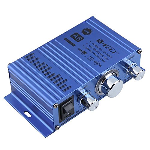 Toworld18 Mini Hi-Fi Audio Mono Amplifier for Car Motorcycle Boat Home TELI-A6