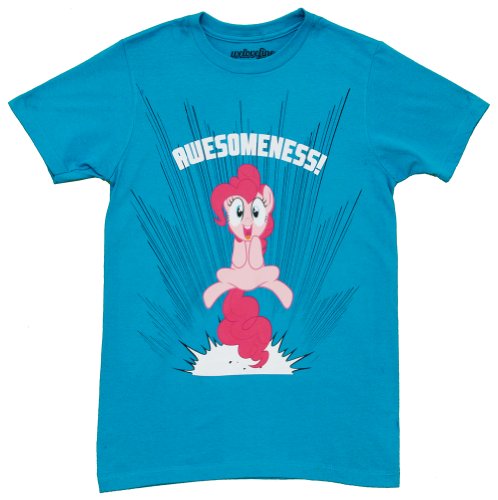 My Little Pony Pinkie Pie Awesomeness Adult Turquoise T-shirt
