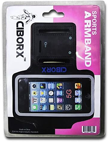 Apple iPod Touch 5, iPhone 5/5s/5c Armband for Running - Smart Cell Phone Holder with Key Holder - Guaranteed Lightweight Soft, Durable and Sweat Proof Sport Running Arm Band - Easy to Operate - Order Comes With One Screen Protector and eBook FREE.