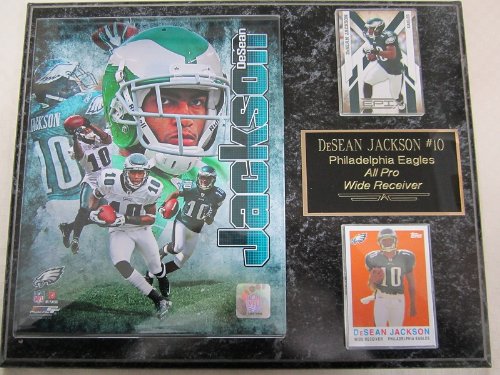 DeSean Jackson Philadelphia Eagles 2 Card Collector Plaque